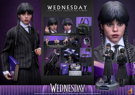 Action Figure Wednesday Mercoledì Addams Jenna Ortega Nevermore 1/6 Hot Toys