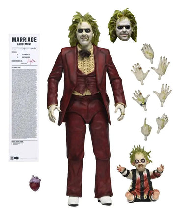 Action Figure Neca Beetlejuice 2 Ultimate Red Tuxedo