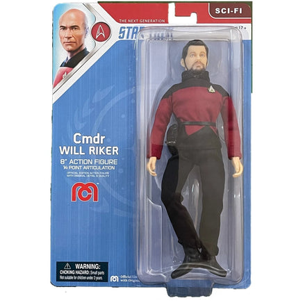 Action Figure Comandante Will Riker Star Trek Mego Vintage 20 cm