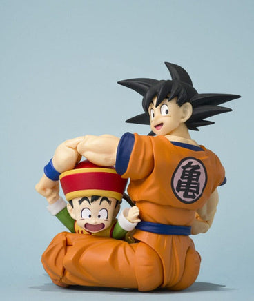 Action Figure SHFiguarts Dragon Ball Z Son Goku e Son Gohan Kid e Kintoun Bandai