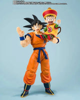 Action Figure SHFiguarts Dragon Ball Z Son Goku e Son Gohan Kid e Kintoun Bandai