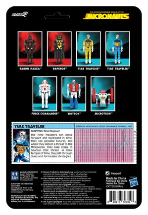 Action Figure Micronauti Time Traveler Reaction+ Super 7 Versione Gialla 10 cm