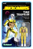 Action Figure Micronauti Time Traveler Reaction+ Super 7 Versione Gialla 10 cm