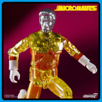 Action Figure Micronauti Time Traveler Reaction+ Super 7 Versione Gialla 10 cm