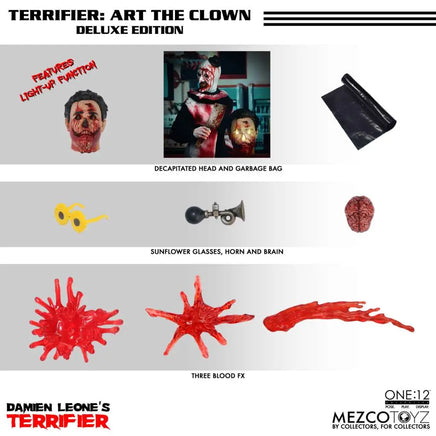Action Figure Terrifier Art The Clown Mezco Toys One12 Collective Deluxe