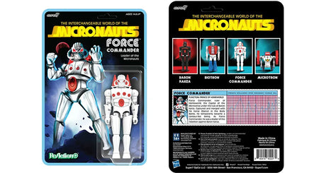 Action Figure Micronauts W02 Force Commander Reaction+ Super 7 10 cm