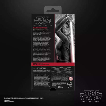 Action Figure Star Wars Attack of the Clones Barriss Offee Black Series