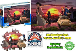 Puzzle Lupin The 3rd Jigen Goemon Margot Fujiko 1000 Pezzi Clementoni