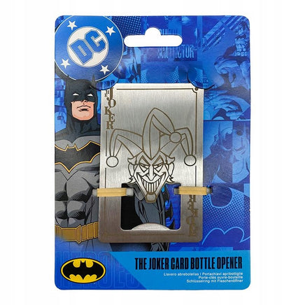Apribottiglie in metallo satinato bottle opener Carta da Gioco Joker Batman 8 cm
