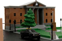 Diorama Back To The Future Clock Tower Nano Scene Delorean Marty McFly 1/64