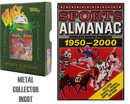 Lingotto in Metallo Almanacco Sport Back to the Future Ritorno al Futuro
