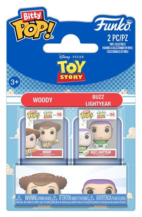 Funko Bitty Pop Toy Story 2-Pack Woody e Buzz Lightyear