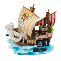 Calendario perpetuo 3D di One Piece Going Merry Nave Pirata