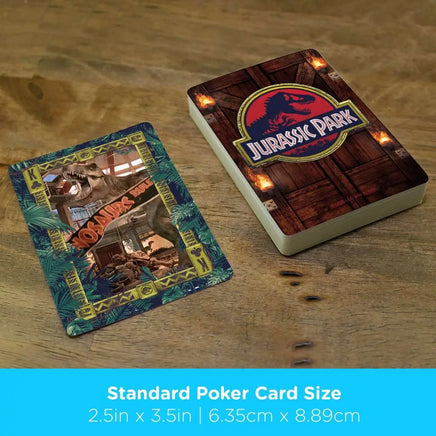 Mazzo di 52 carte da gioco Poker Dinosauri Jurassic Park