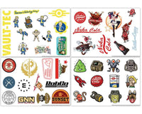 Set 4 fogli A5 decalcomanie adesivi stickers Fallout Videogame Fanattik