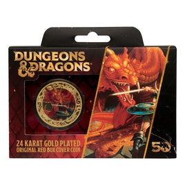 Dungeons & Dragons Moneta da collezione 50° Anniversario Placcata Oro 24K
