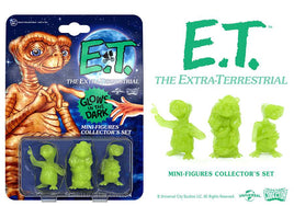 Set 3 Mini Figure E.T. l'Extraterrestre Glow in the Dark Fosforescenti
