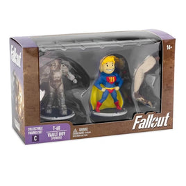 Fallout Mini Figures 2-Pack Set C T-60 e Vault Boy Power Pvc