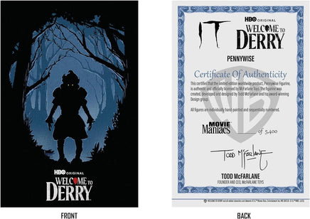 Statuetta Figure Movie Maniacs Pennywise Flashback Welcome To Derry Gold Edition