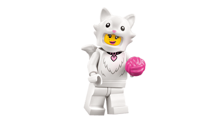 Set 7 Minifigures LEGO Pesciolino Delfino Scimmia Dalmata Coniglio Leone Gatto