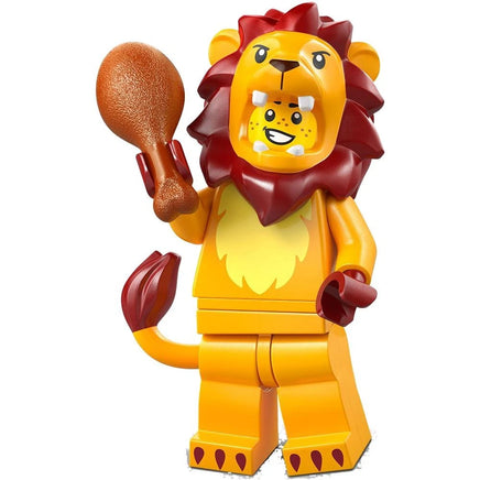 Set 7 Minifigures LEGO Pesciolino Delfino Scimmia Dalmata Coniglio Leone Gatto