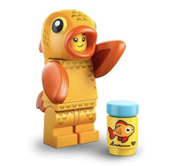 Set 7 Minifigures LEGO Pesciolino Delfino Scimmia Dalmata Coniglio Leone Gatto