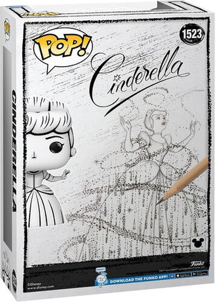 Funko Pop Cover Version Cenerentola Sketched Bozza Disegno Walt Disney
