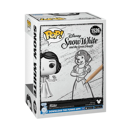 Funko Pop Biancaneve Sketched Bozza Disegno Walt Disney Snow White
