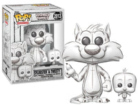 Funko Pop Looney Tunes Gatto Silvestro e Tweety Sketched Disegno Bozza