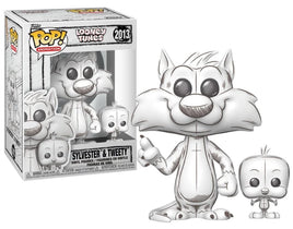 Funko Pop Looney Tunes Gatto Silvestro e Tweety Sketched Disegno Bozza