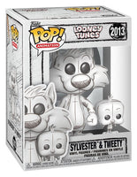 Funko Pop Looney Tunes Gatto Silvestro e Tweety Sketched Disegno Bozza