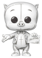Funko Pop Looney Tunes Porky Pig Sketched Disegno Bozza