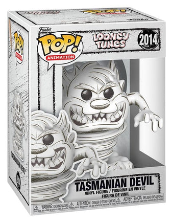 Funko Pop Looney Tunes Taz Diavolo della Tazmania Sketched Disegno Bozza
