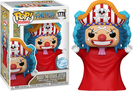 Funko Pop One Piece Giullare Buggy Post Time-Skip Exclusive Edition