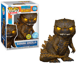 Funko Pop Burning Godzilla vs Kong Glows in The Dark Limited Edition
