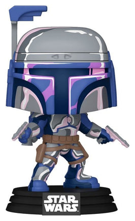 Funko Pop Star Wars Mandalorian e Grogu Jango Fett Bobblehead Retro