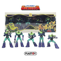 Set 5 Figure Soldati Vegani Goldrake Ufo Robot Grendizer 7 cm Plastoy