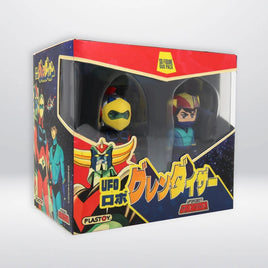 Set 2 Figures Grendizer Alcor e Actarus Goldrake Ufo Robot Duo Pack Plastoy