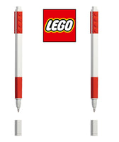 Set 2 Penne Ufficiali LEGO GEL con inchiostro di colore Rosso