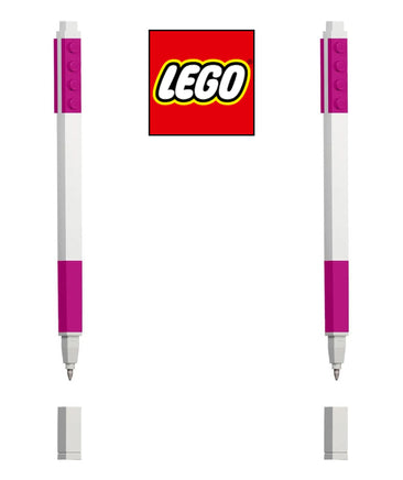 Set 2 Penne Ufficiali LEGO GEL con inchiostro di colore Viola