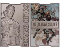 Lingotto in Metallo Metal Gear Solid 2 Snake Fanattik