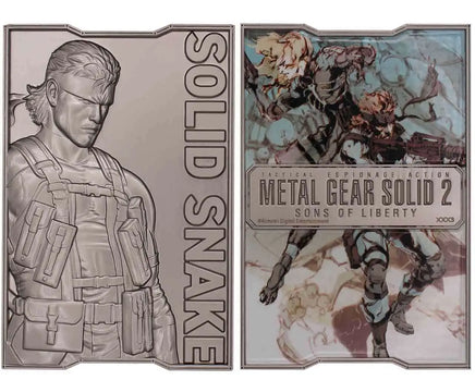 Lingotto in Metallo Metal Gear Solid 2 Snake Fanattik