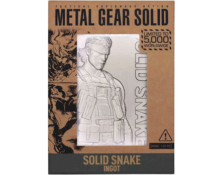Lingotto in Metallo Metal Gear Solid 2 Snake Fanattik