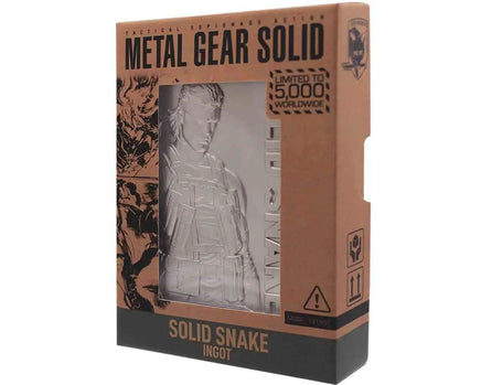 Lingotto in Metallo Metal Gear Solid 2 Snake Fanattik