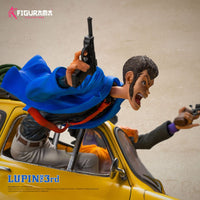 Statua Diorama Elite 1/8 Fiat 500 Lupin Jigen Fujiko L'Avventura Italiana