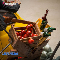 Statua Diorama Elite 1/8 Fiat 500 Lupin Jigen Fujiko L'Avventura Italiana