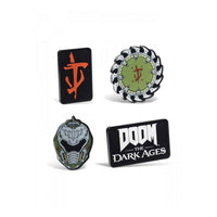 Set 4 magneti calamite Icone Videogame Doom The Dark Ages