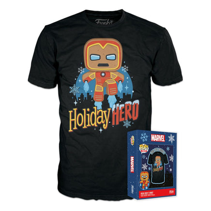T-Shirt Marvel Iron Man Holiday Hero Tee Taglia L