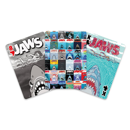 Mazzo di 52 carte da gioco Poster Film Lo Squalo The Jaws stile VHS
