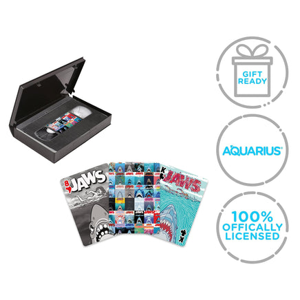 Mazzo di 52 carte da gioco Poster Film Lo Squalo The Jaws stile VHS
